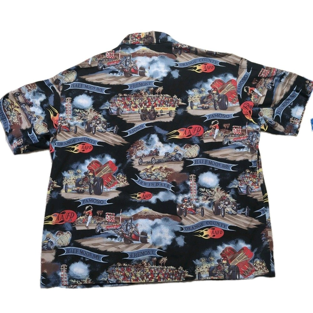 Vintaqe Matt Rider Laguna Beach Men’s XL Casual Resort Hawaiian Button-Up Shirt - Picture 3 of 7